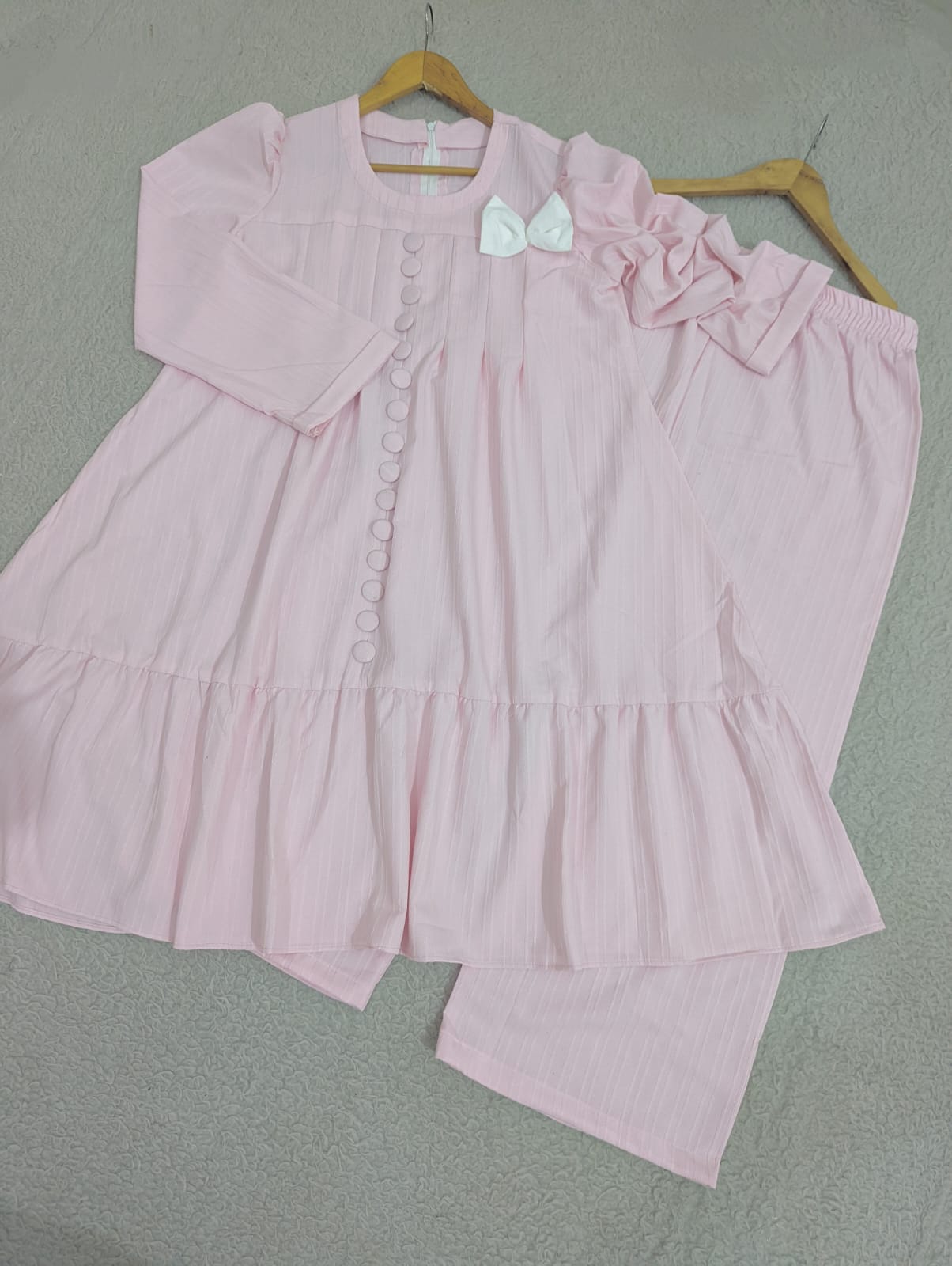 Solid Bow Co-ord Set