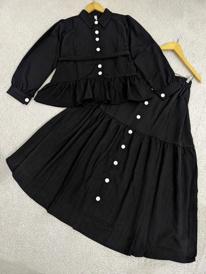 Peplum Top & Skirt