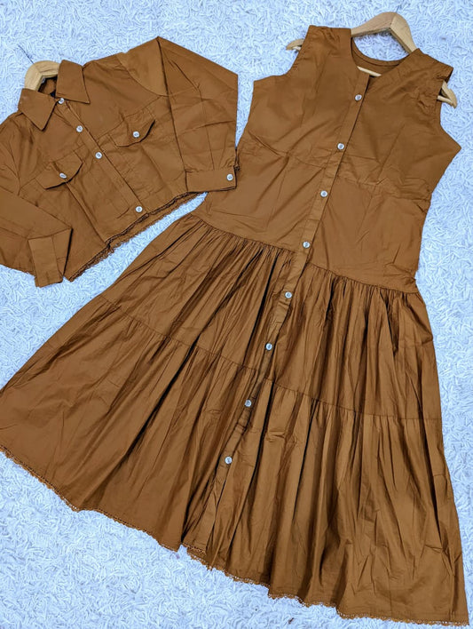 Frill Coat Maxi