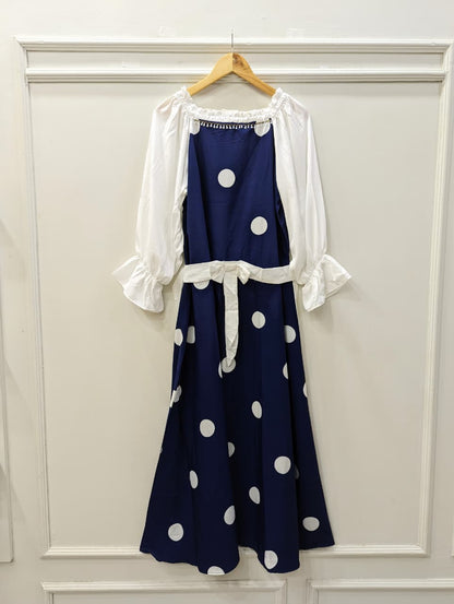 Polka Dot Hand Embellished Maxi