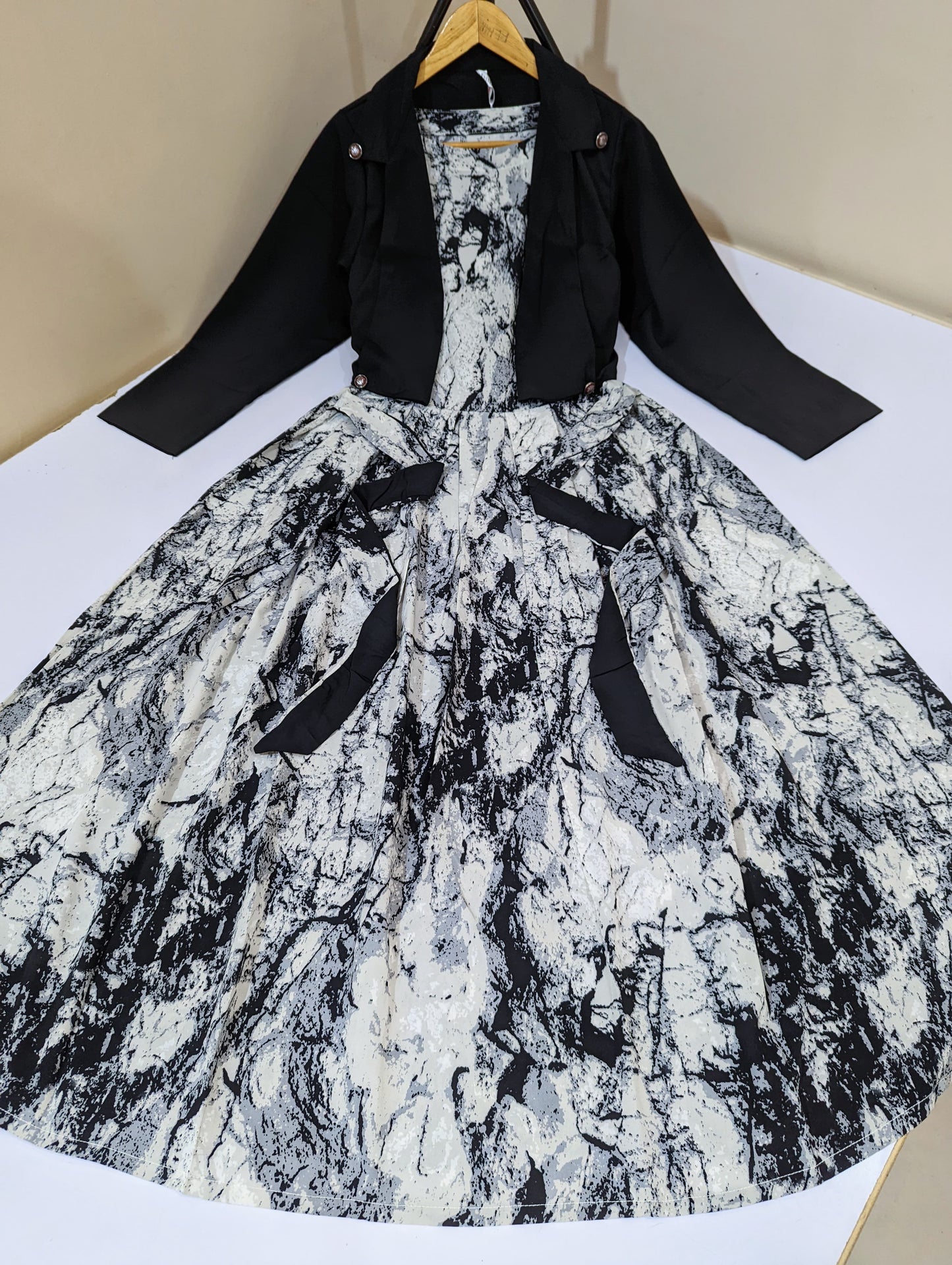 Digital Printed Coat Maxi