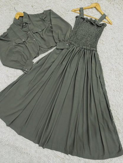 Smoking Jacket long Maxi
