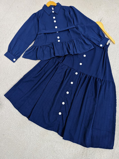 Peplum Top & Skirt