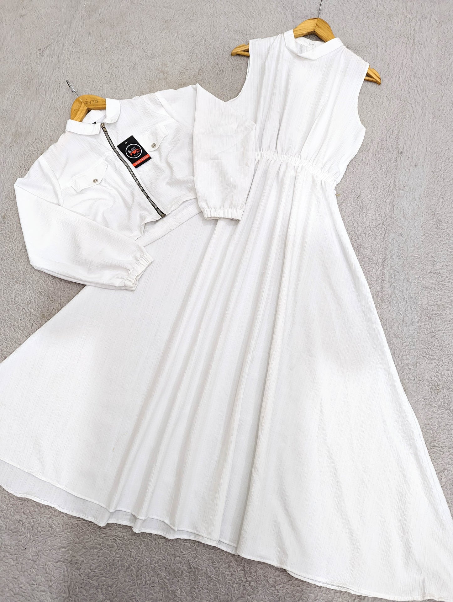 Western Long Zipper Jacket Maxi