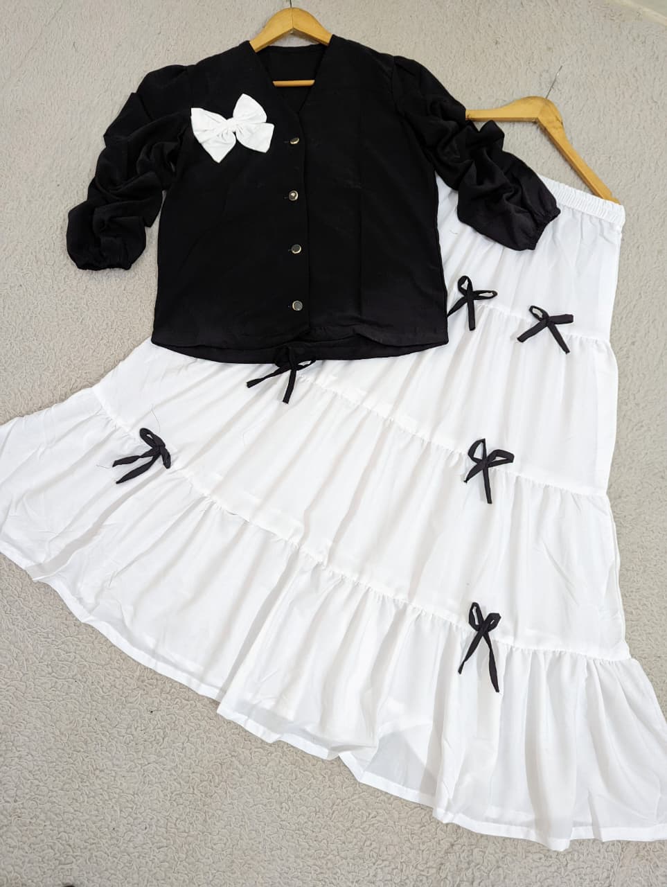 Elegant Top & Bow Skirt