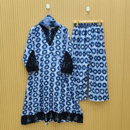 Black Embroidered 3pc