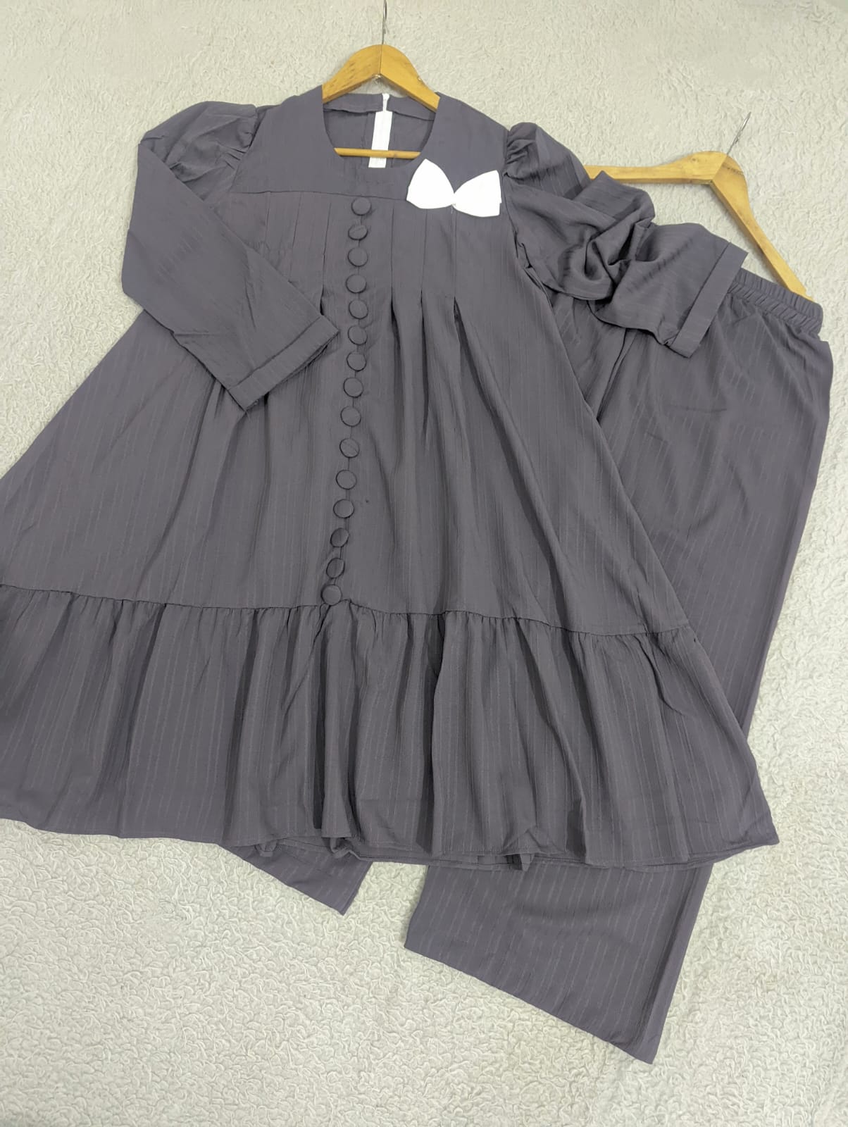 Solid Bow Co-ord Set
