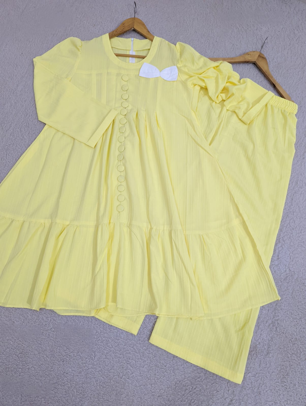 Solid Bow Co-ord Set