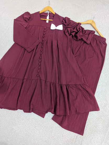 Solid Bow Co-ord Set