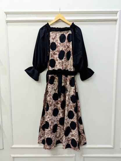 Polka Dot Hand Embellished Maxi