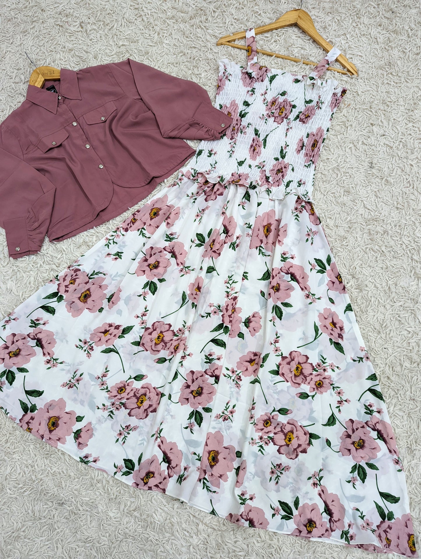 Printed Maxi with Jacket