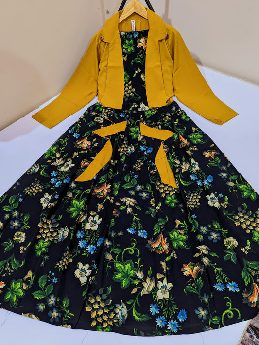 Digital Printed Coat Maxi
