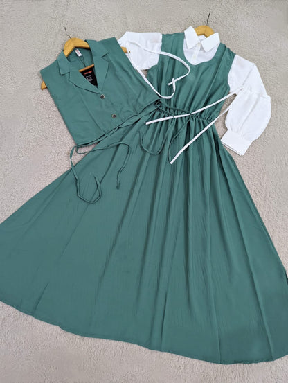 Waistcoat Maxi Dress