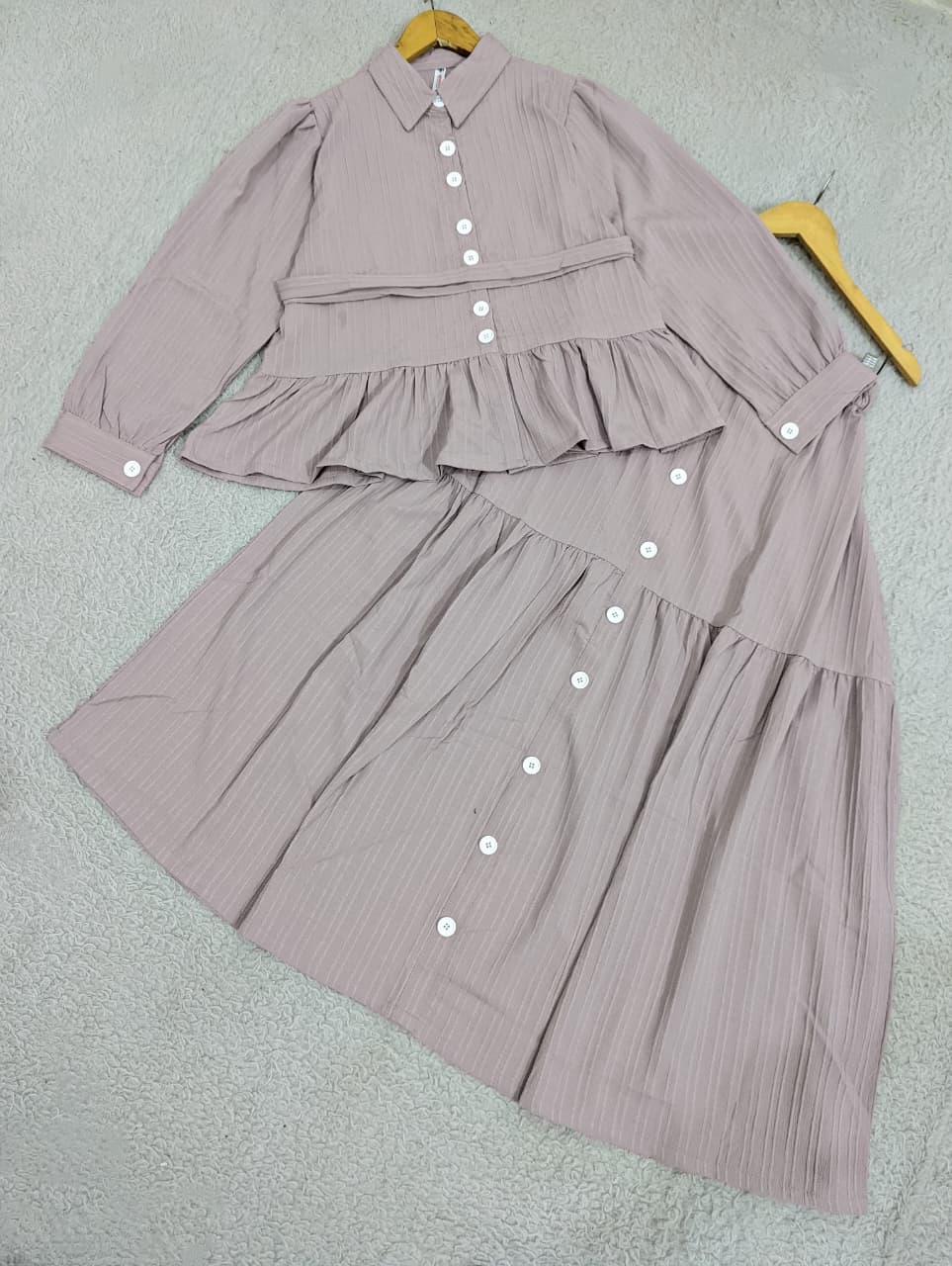 Peplum Top & Skirt