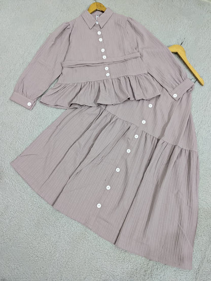Peplum Top & Skirt
