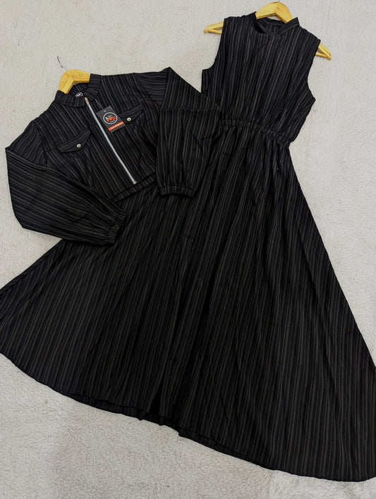 Western Long Zipper Jacket Maxi