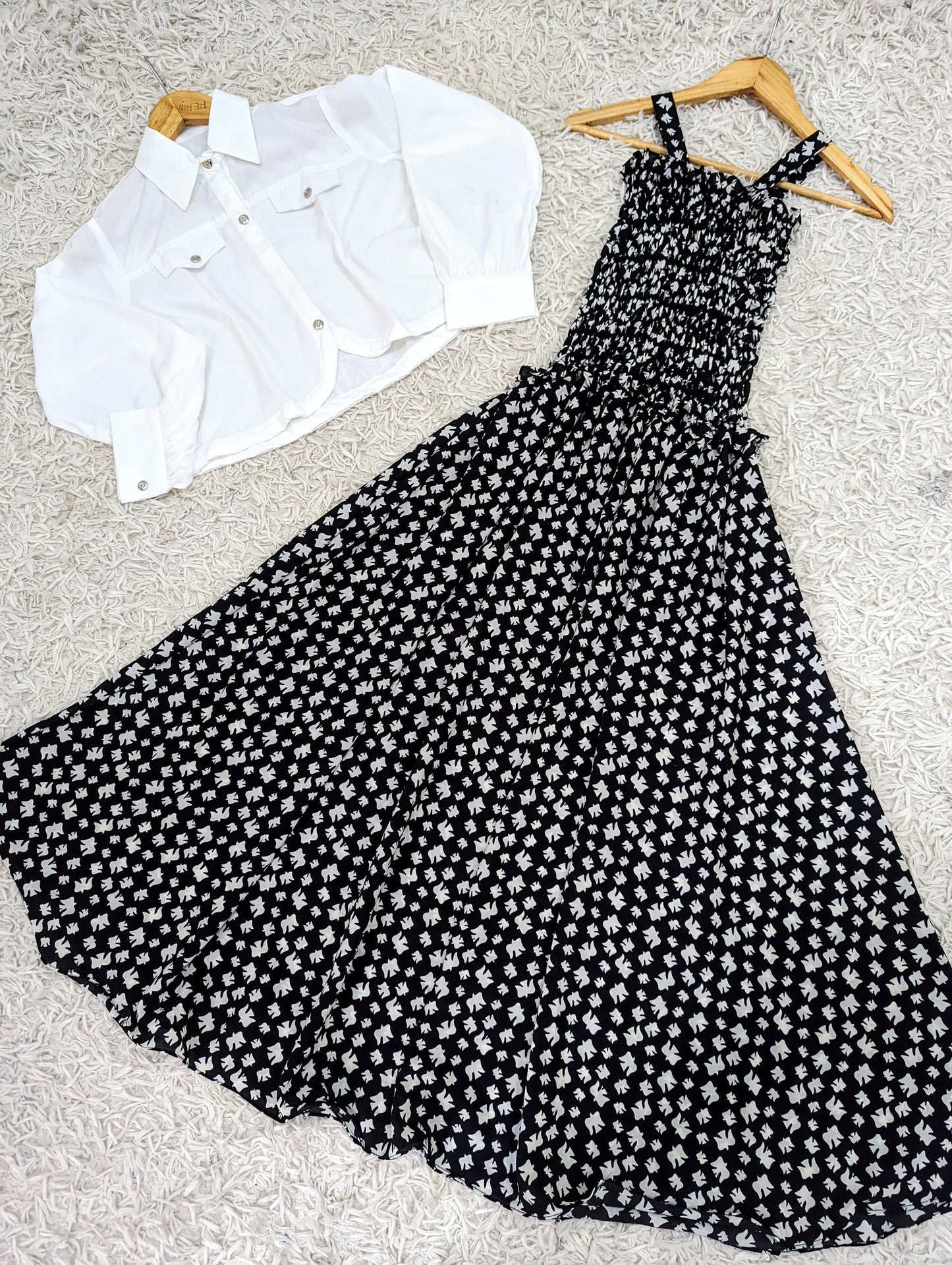 Printed Maxi with Jacket