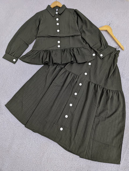 Peplum Top & Skirt