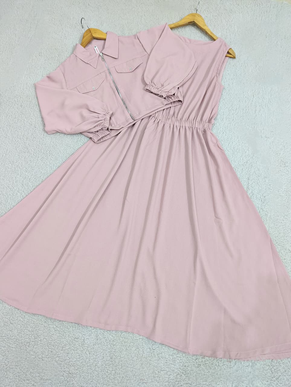 Zipper Cinched Maxi