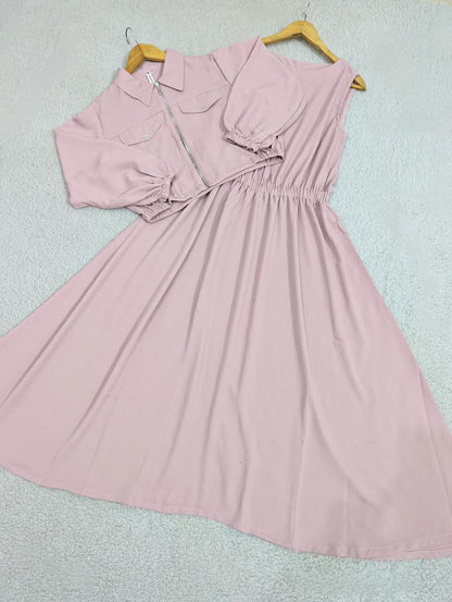 Zipper Cinched Maxi