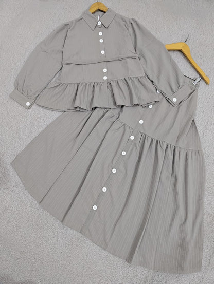 Peplum Top & Skirt