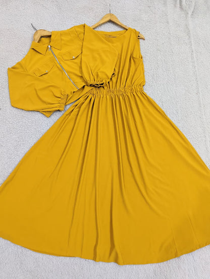 Zipper Cinched Maxi