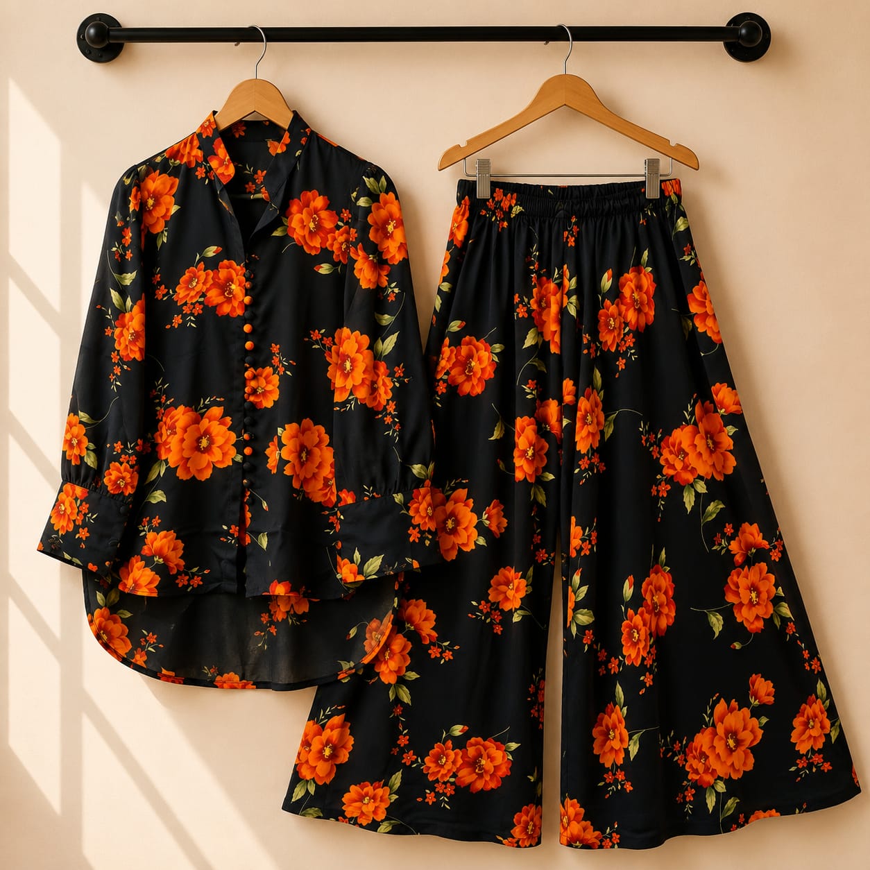 Floral Flapper Button