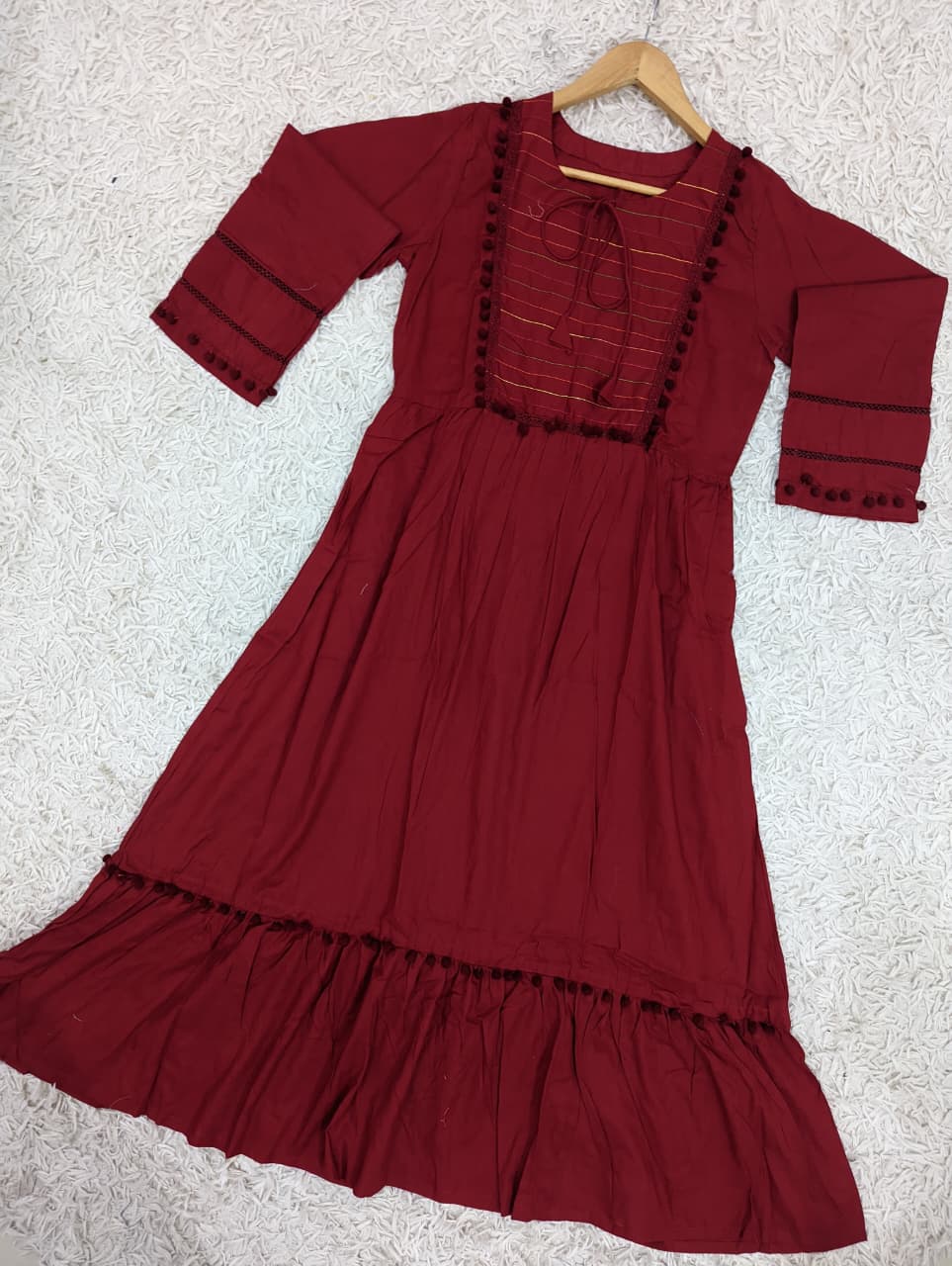 Doriya Neck Long Dress