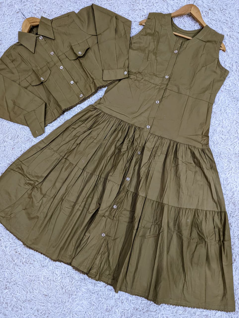 Frill Coat Maxi