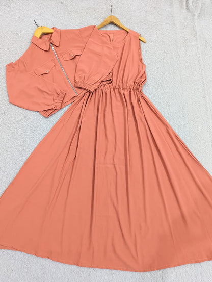 Zipper Cinched Maxi