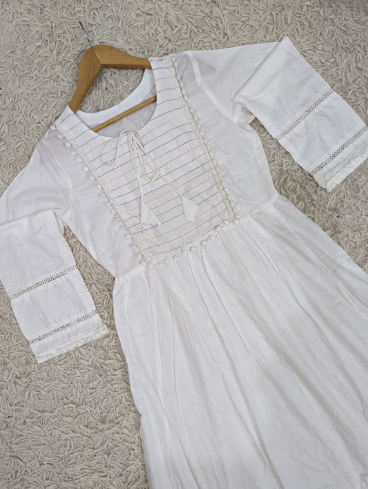 Doriya Neck Long Dress