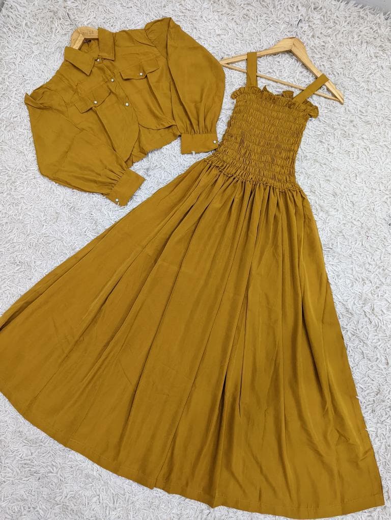 Smoking Jacket long Maxi