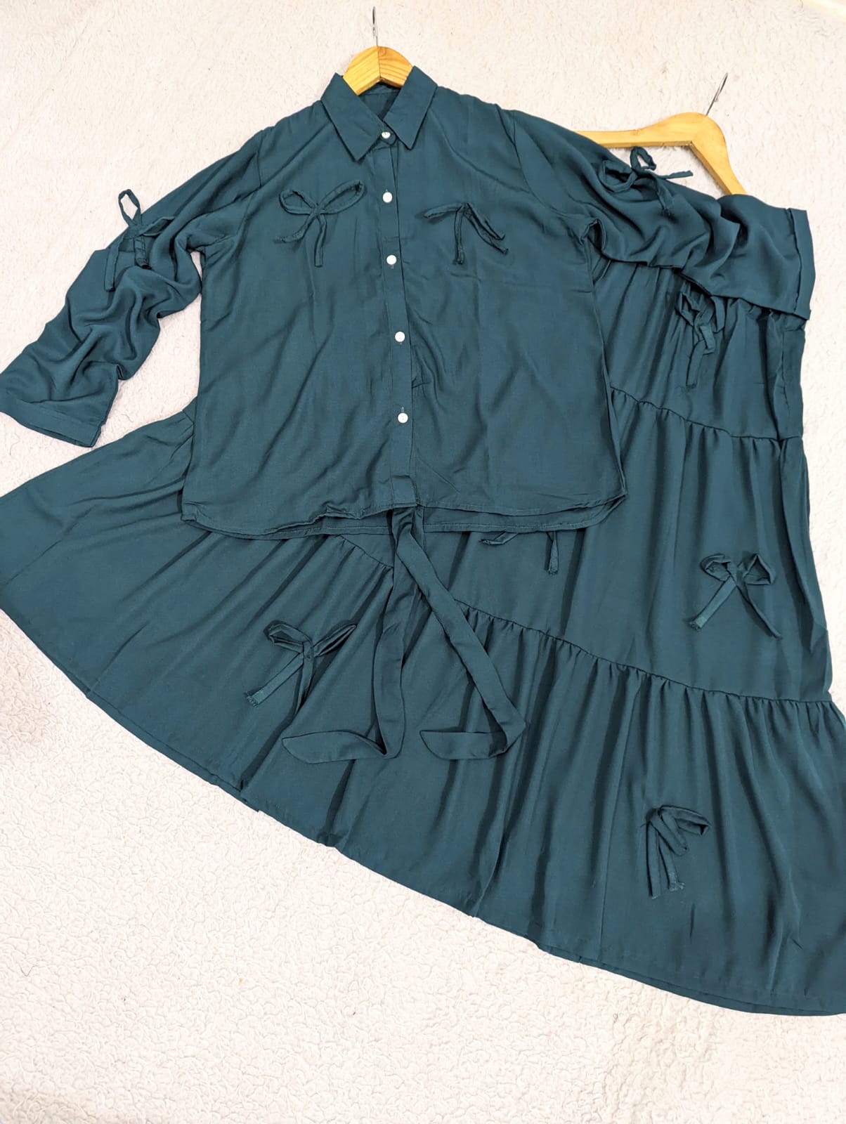 Cinched Bow Skirt & Top