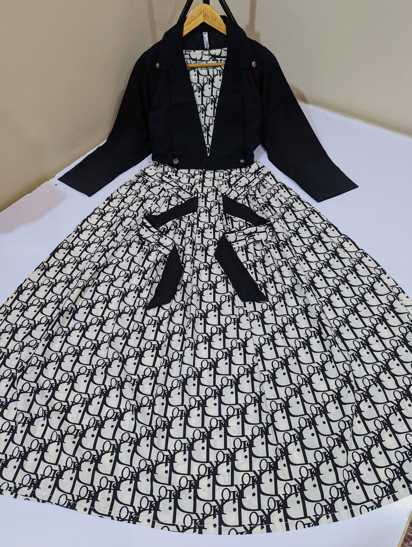 Digital Printed Coat Maxi