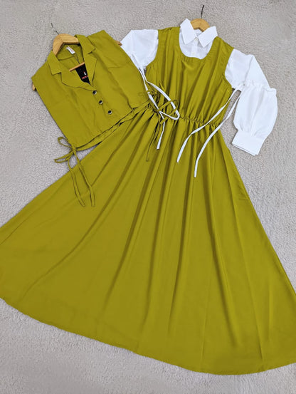 Waistcoat Maxi Dress