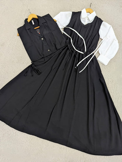 Waistcoat Maxi Dress