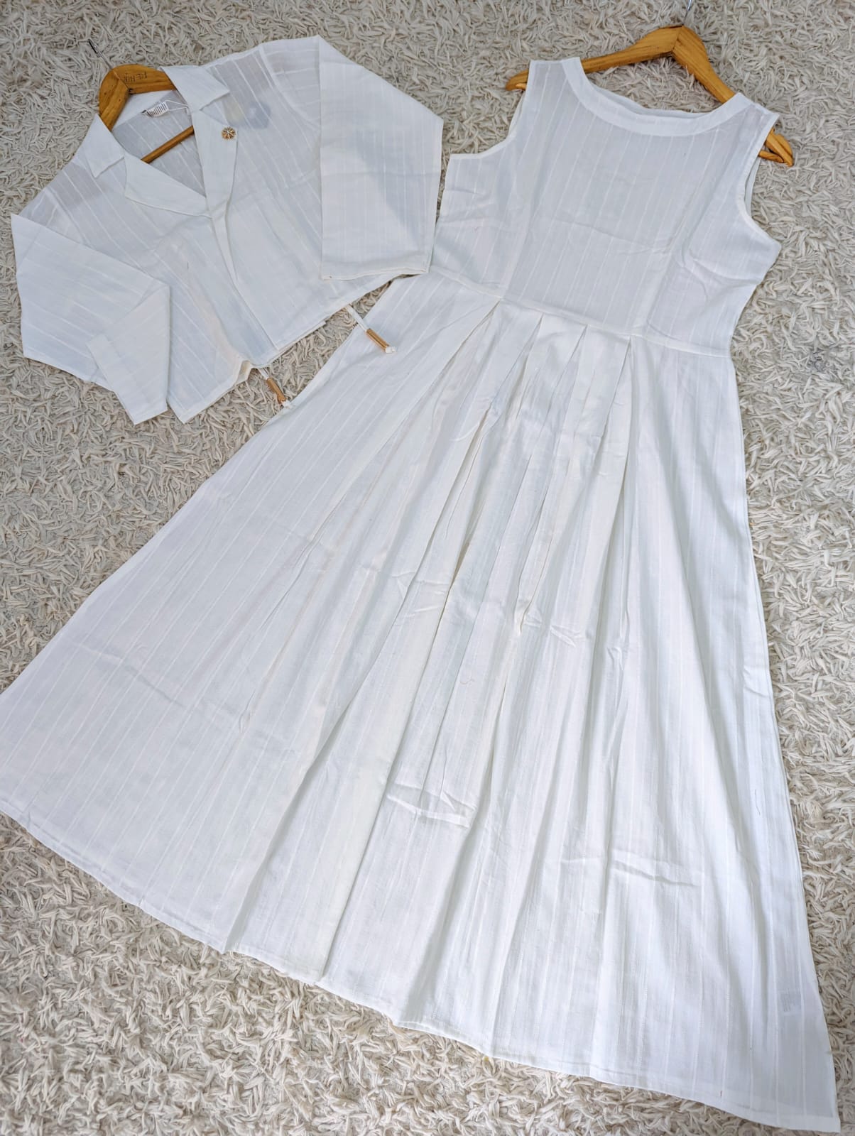 New Luxury Cotton Jacket Maxi