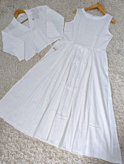 New Luxury Cotton Jacket Maxi