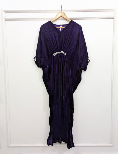 Velvet Embellished Kaftan