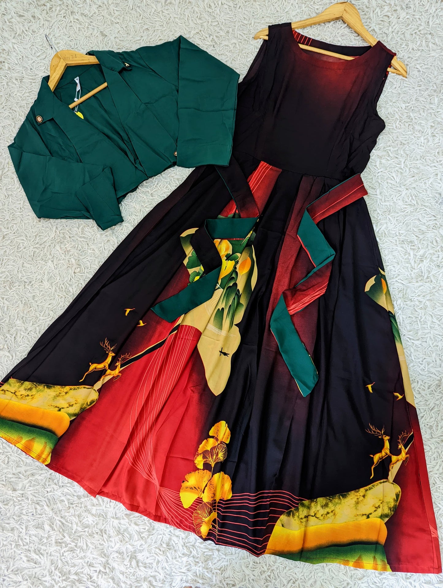 Digital Print Maxi & Coat
