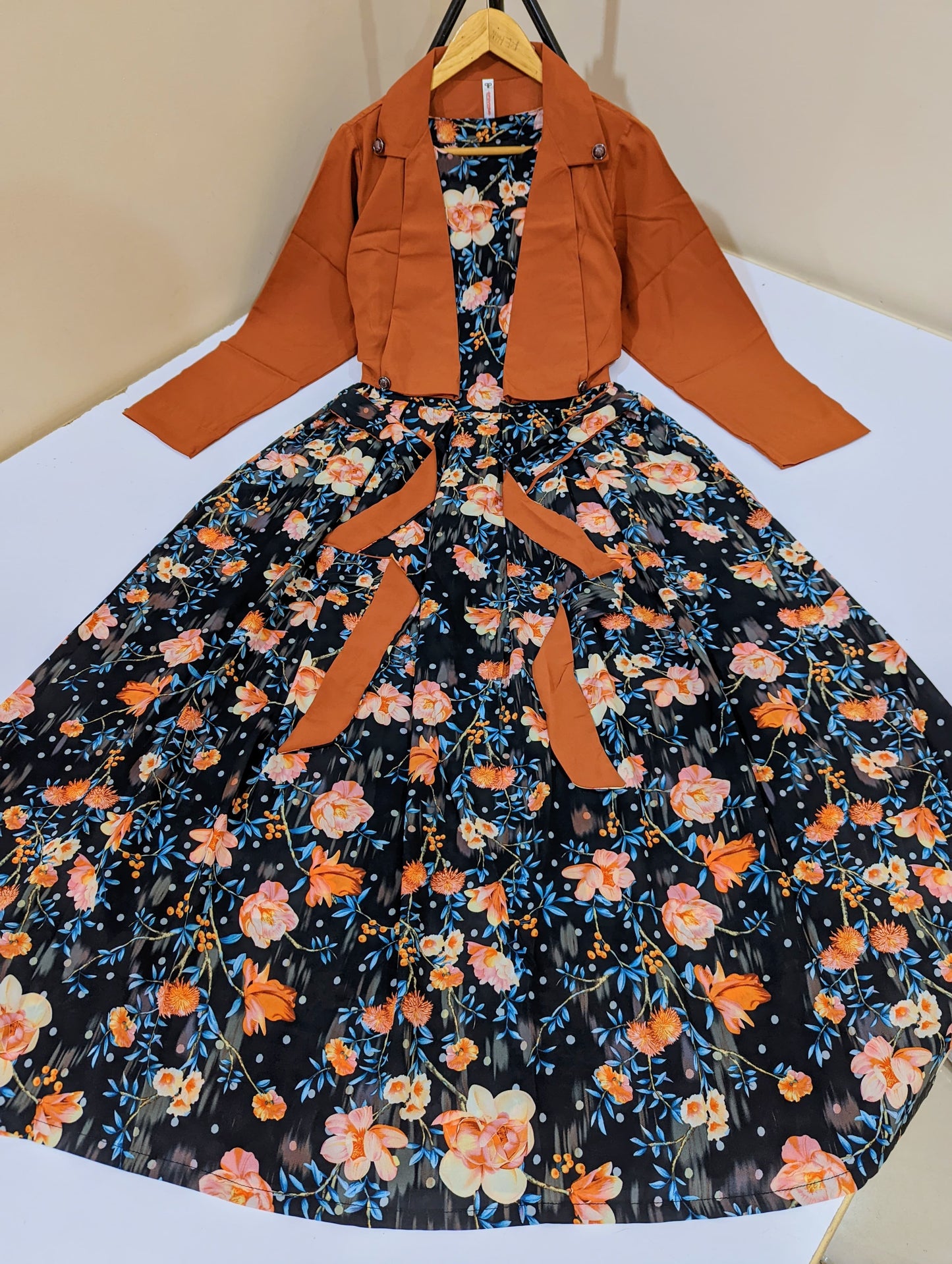 Digital Printed Coat Maxi