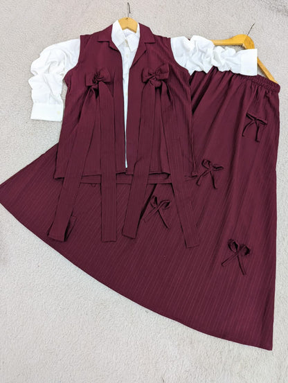 Bow Waist-Coat & Skirt