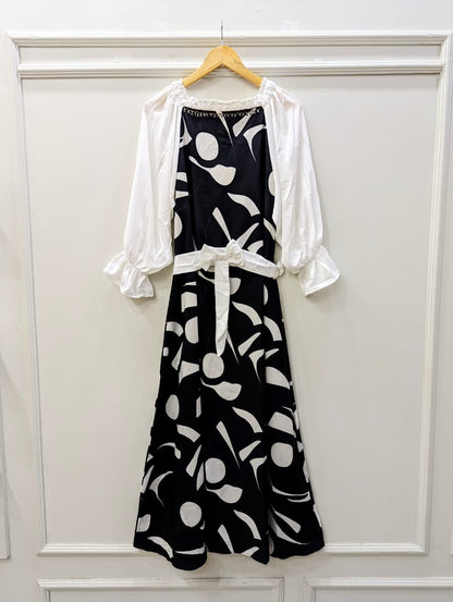 Polka Dot Hand Embellished Maxi