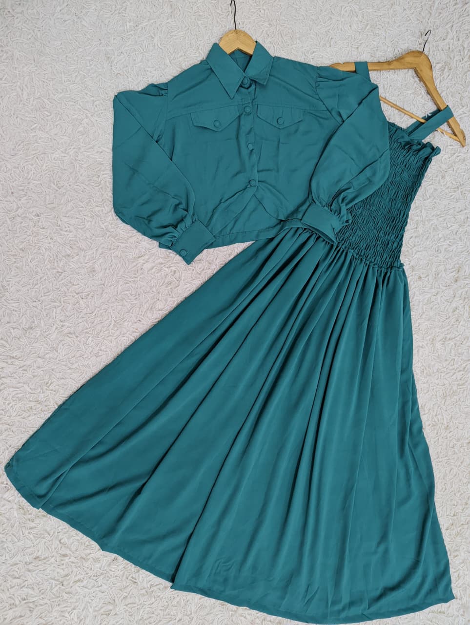 Solid Smoking Coat Maxi