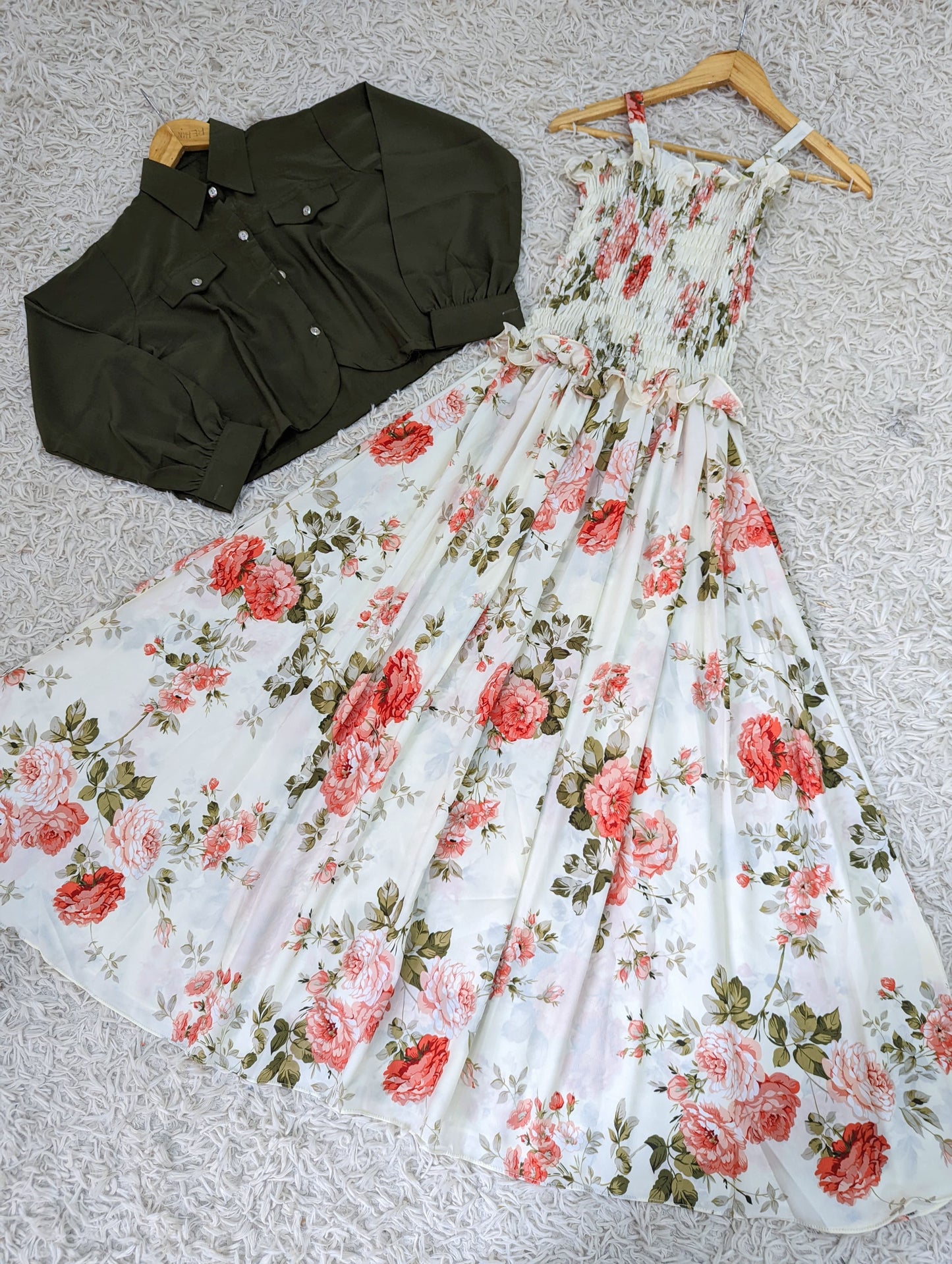 Printed Maxi with Jacket