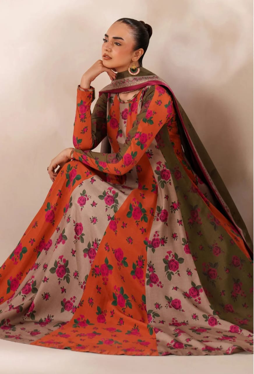 Floral Anarkali (3 piece)