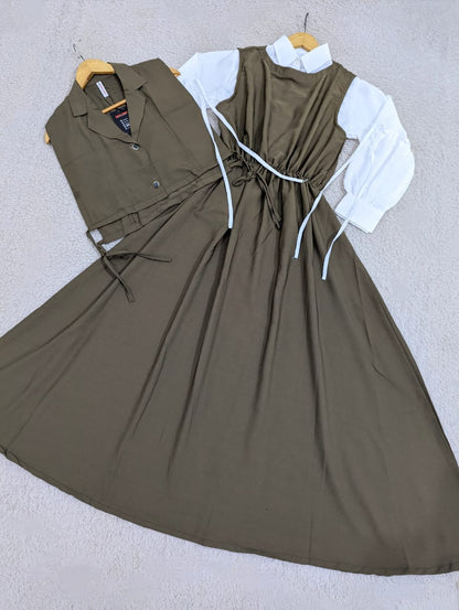Waistcoat Maxi Dress