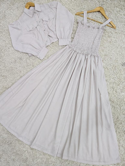 Smoking Jacket long Maxi