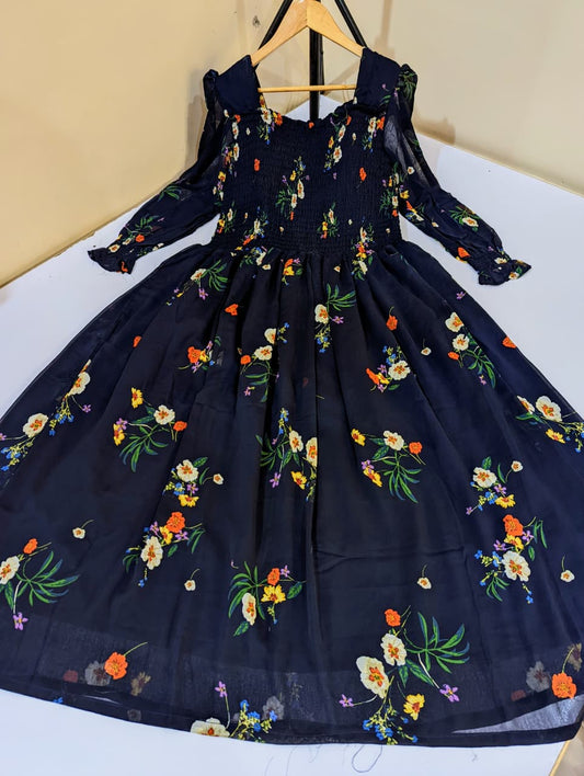 Floral Smoking Maxi