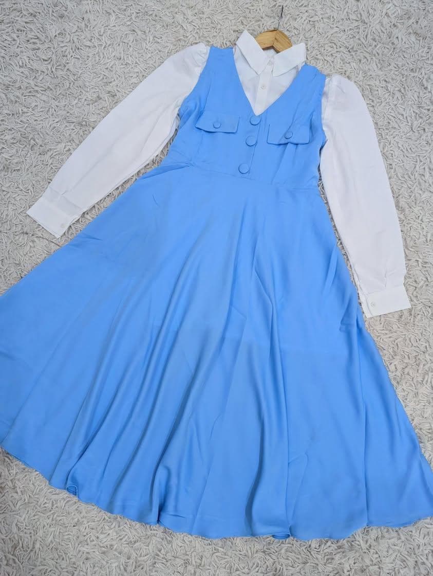 Romper frock with pockets